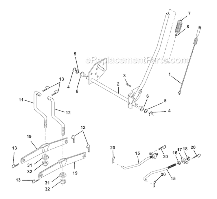 Page I Diagram and Parts List for WE12538J  Weed Eater Lawn Tractor